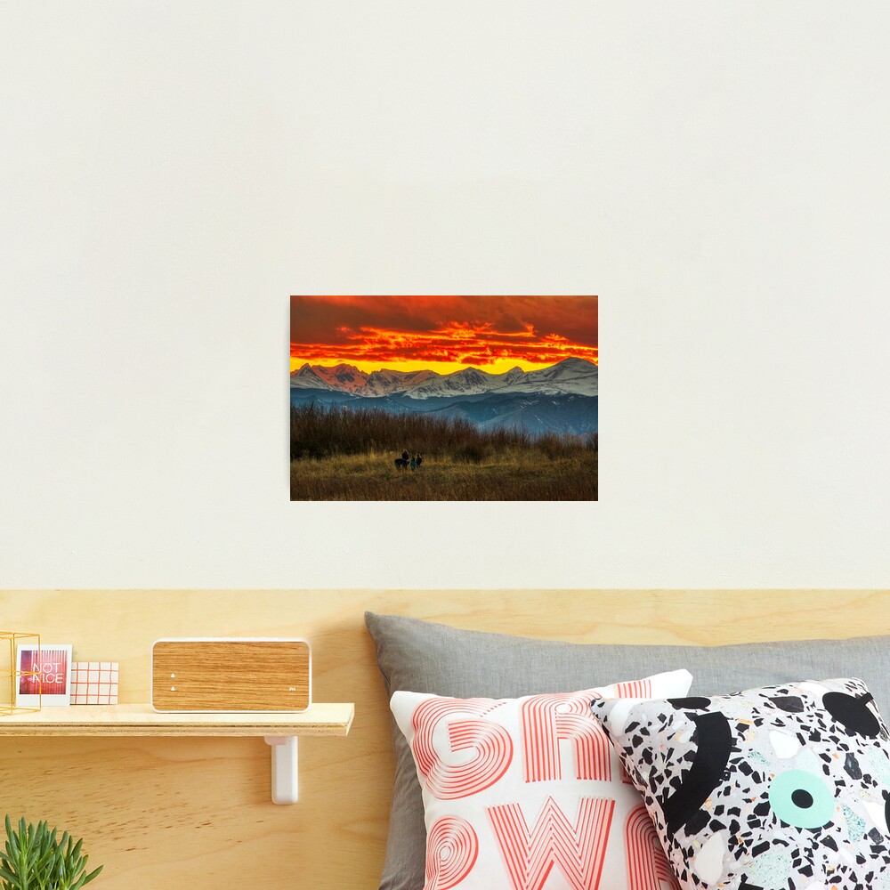 Indian Peaks Sunset Photographic Print
