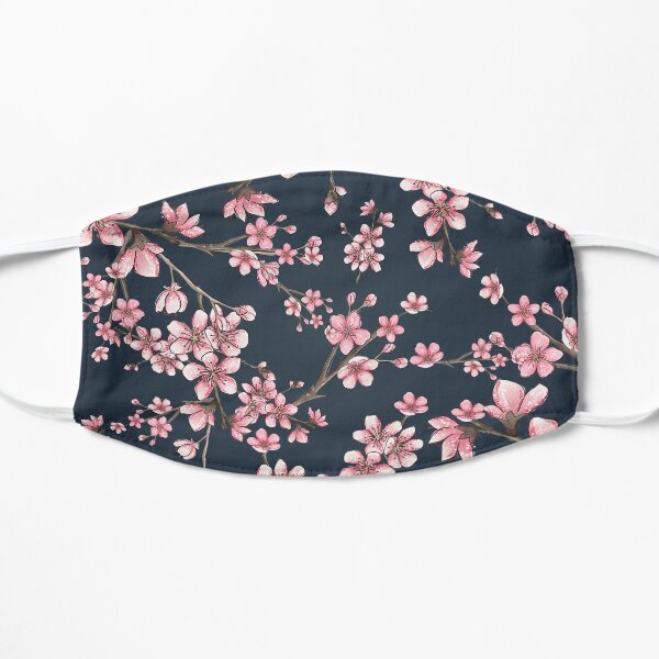 Cherry Blossom Flowers Flat Mask