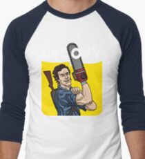 Evil Dead - We Can Do It parody Men's Baseball ¾ T-Shirt