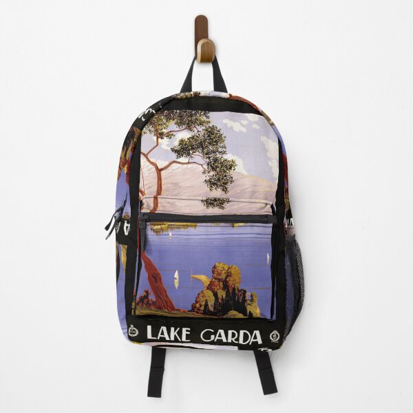 Item preview, Lake Garda - Italy Vintage Travel Poster 1920 designed and sold by DejaVuStudio.