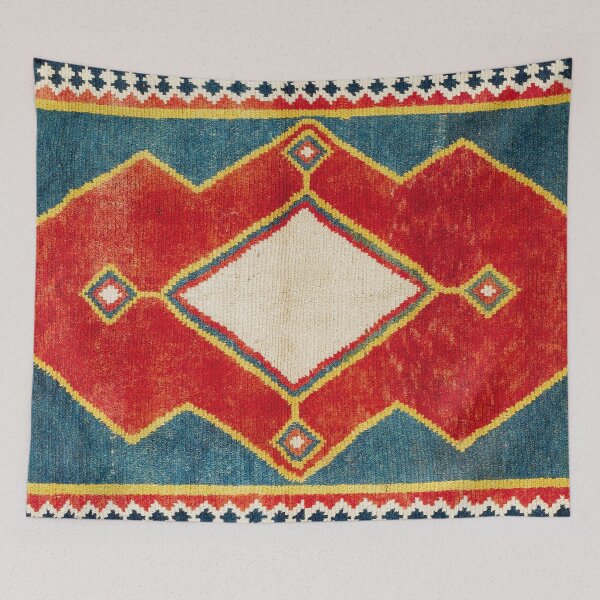 Item preview, Qashqa’i  Southwest Persian Gabbeh Print designed and sold by Vicky Brago-Mitchell®.