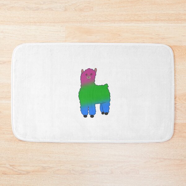 Item preview, Pink, green, blue llama designed and sold by Tatitrembart.