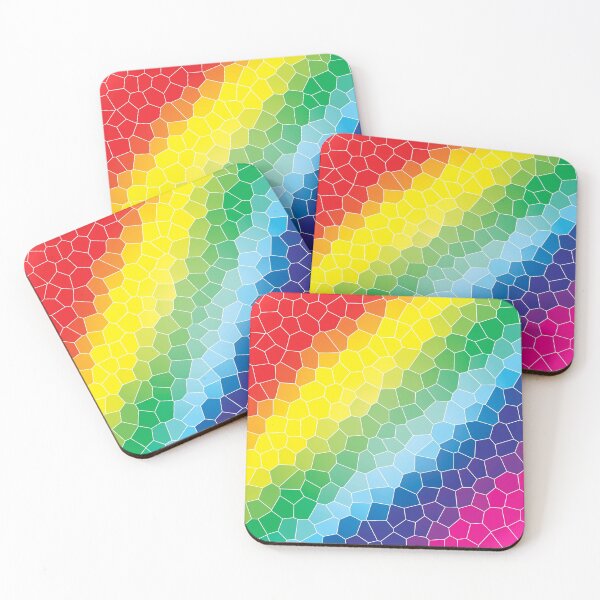 Item preview, Rainbow Coloured Mosaic (Large Tile Mosaic) designed and sold by QuarterMoon.