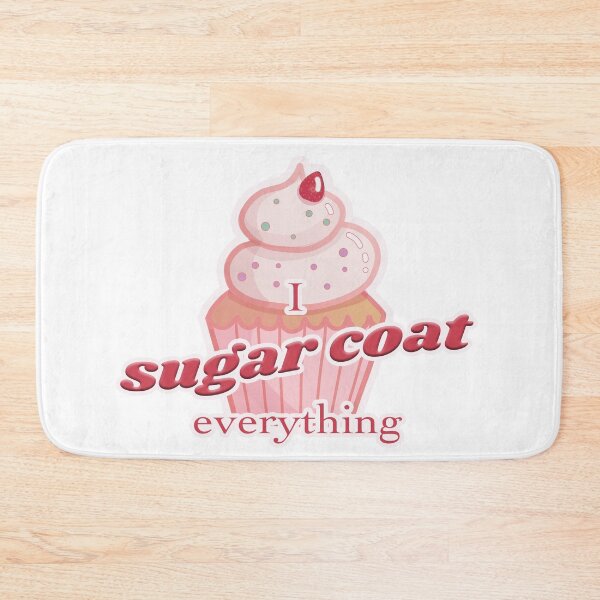 Item preview, 'I sugar coat everything' pink cupcake quote designed and sold by gr8gatsbriela.