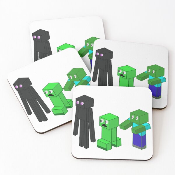 New Minecraft Papercraft Hostile Mob Pieces 3Creepr 2Zombie 1Spidr 2Witch