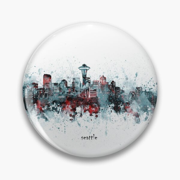 Item preview, seattle skyline designed and sold by BekimART2.