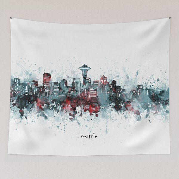 Item preview, seattle skyline designed and sold by BekimART2.