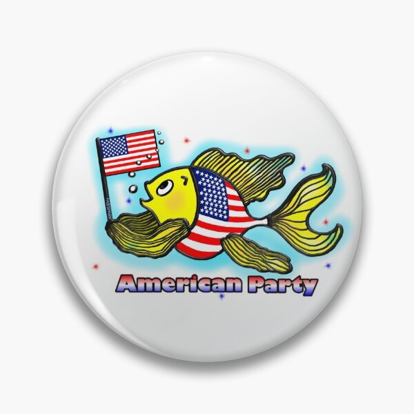 Item preview, American Fish Party  designed and sold by FabSpark.