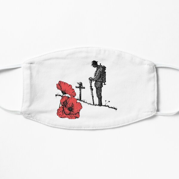 Lest We Forget - Poppy Day Flat Mask