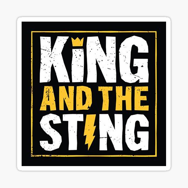 King and the sting Sticker