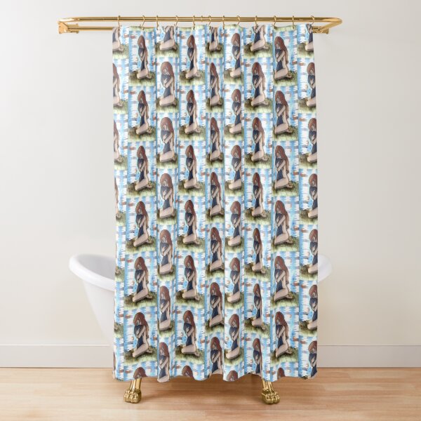 The Sorrow of Skulls (small print) Shower Curtain