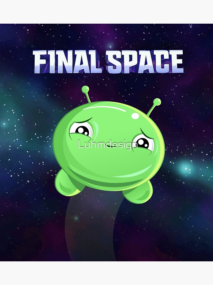 I chocheted a large Mooncake, from the Netflix series Final Space