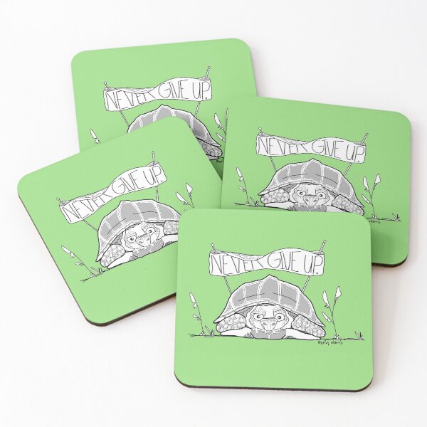 Item preview, Slow and Steady, Never Give Up designed and sold by EmDrawsAnimals.