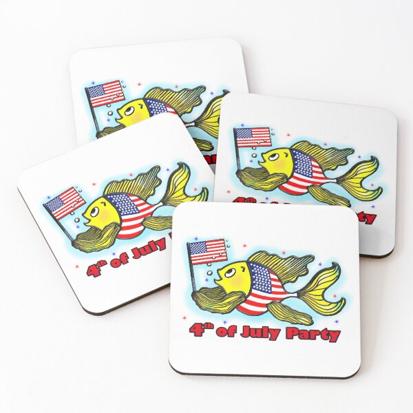 Item preview, Happy 4th of July Fish Party  designed and sold by FabSpark.
