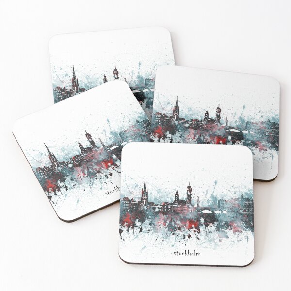 Item preview, stockholm skyline designed and sold by BekimART2.