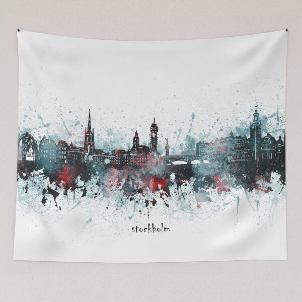 Item preview, stockholm skyline designed and sold by BekimART2.