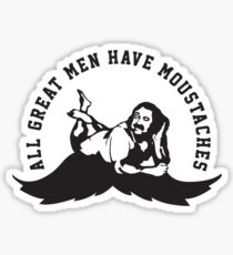 Defending Awesome - All Great Men Have Moustache Ron Jeremy Sticker
