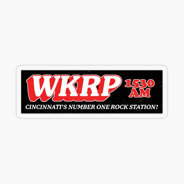 WKRP 1530 AM Transparent Sticker