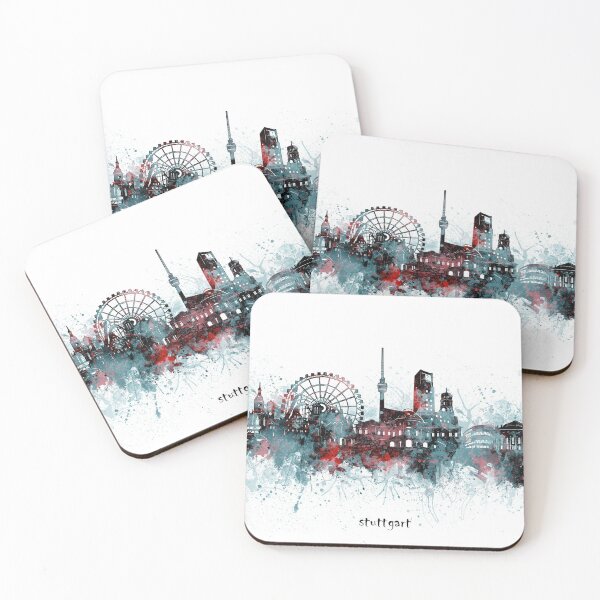 Item preview, stuttgart skyline designed and sold by BekimART2.