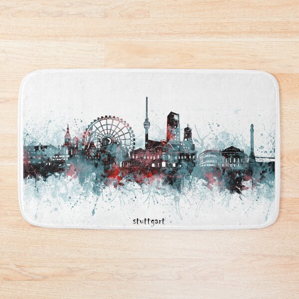 Item preview, stuttgart skyline designed and sold by BekimART2.