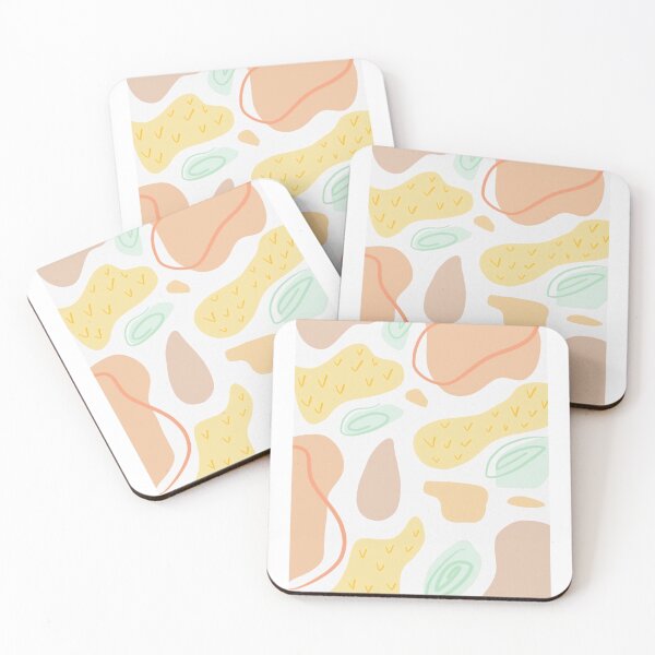 Item preview, Patterned organic pastel shapes designed and sold by Camilla Creations.