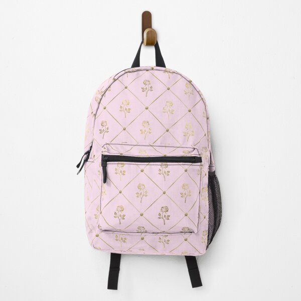 Pink rose gold backpack sale