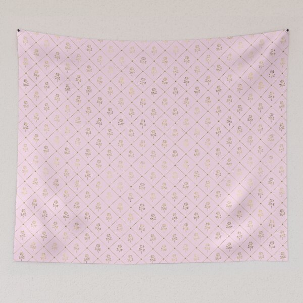 Item preview, Gold Princess Roses on Pink designed and sold by sunshine64.