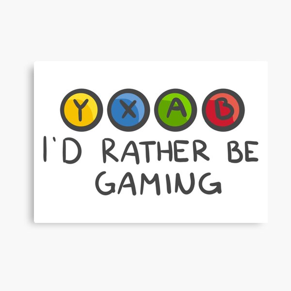 I’d Rather be Gaming - Xbox Canvas Print