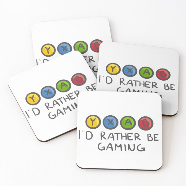 I’d Rather be Gaming - Xbox Coasters (Set of 4)