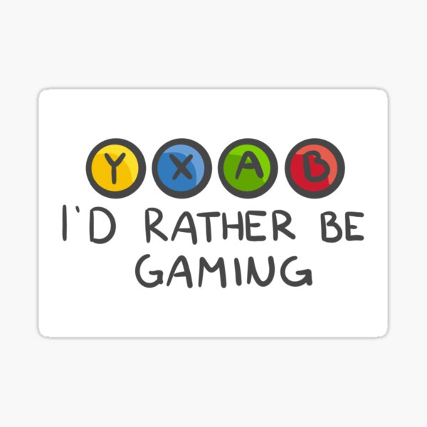 I’d Rather be Gaming - Xbox Sticker