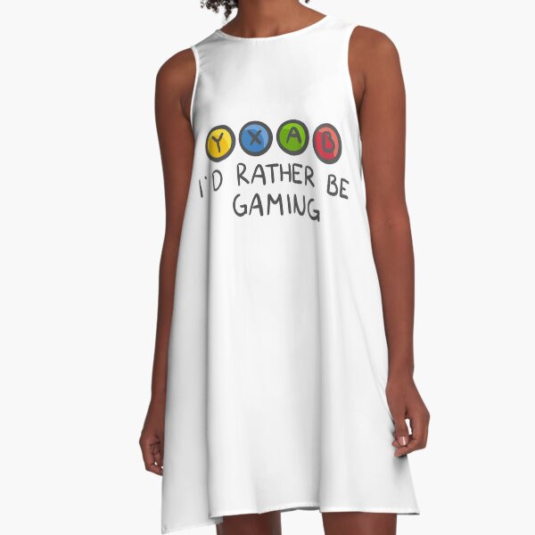 I’d Rather be Gaming - Xbox A-Line Dress