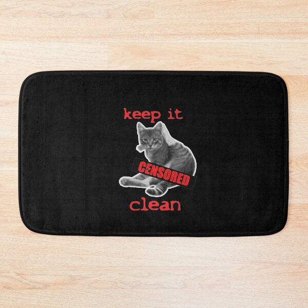 Item preview, Keep it clean! Censored cat designed and sold by AbrasiveApparel.