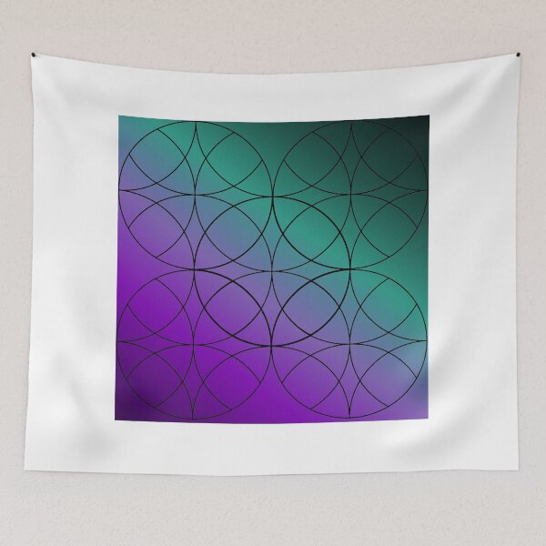 Item preview, Purple, Teal, and Black Mandala Design  designed and sold by mikaylawiser.