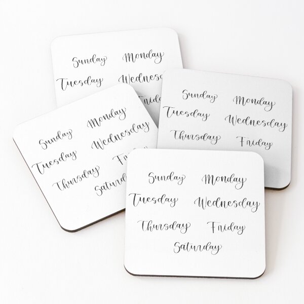 Item preview, Days of the Week Lettering designed and sold by amberlart.