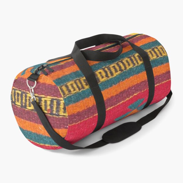 Colorful red Aztec Pattern Duffle Bag