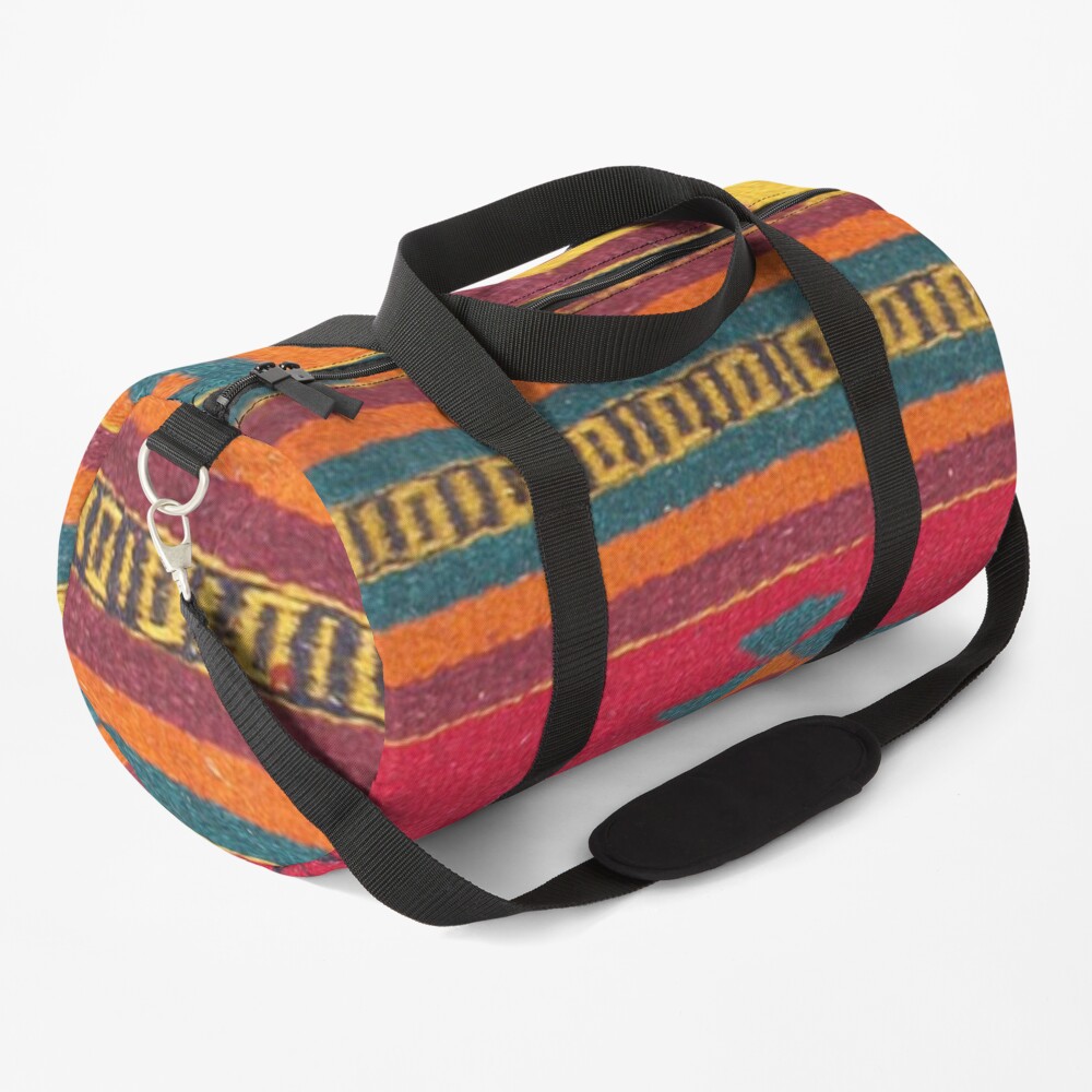 Colorful red Aztec Pattern Duffle Bag