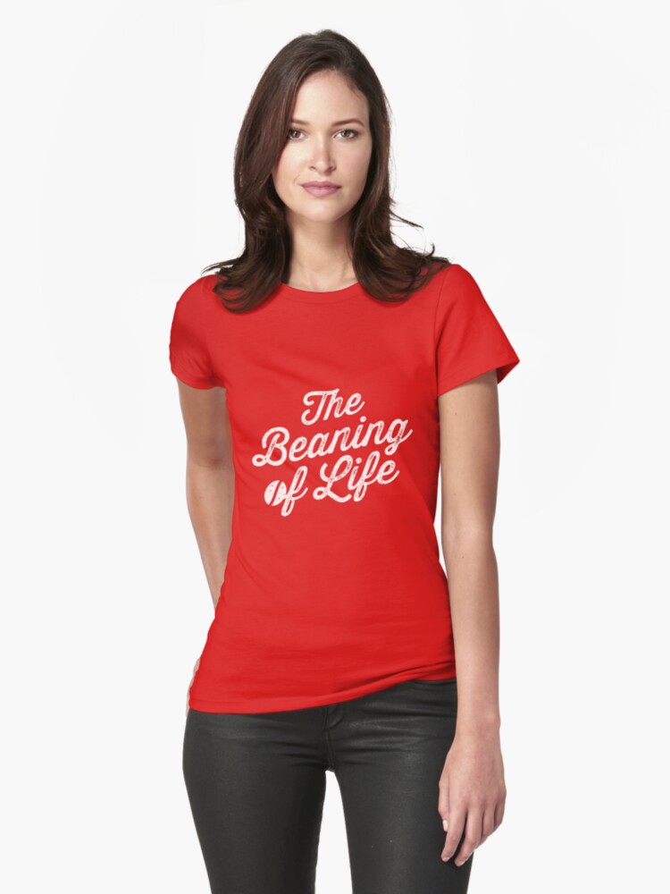 Thumbnail 1 of 3, Fitted T-Shirt, The Beaning of Life designed and sold by oskardahlbom.