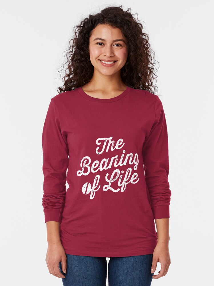 Thumbnail 2 of 5, Long Sleeve T-Shirt, The Beaning of Life designed and sold by oskardahlbom.