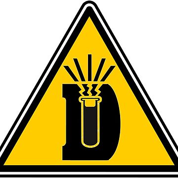 Artwork thumbnail, DNAtured Dangerously Reactive Warning Sign by DNAtured