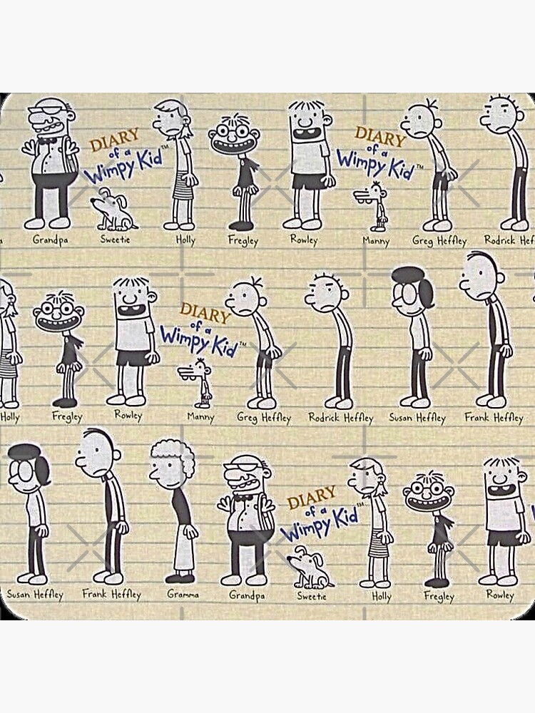 a diary of a wimpy kid characters