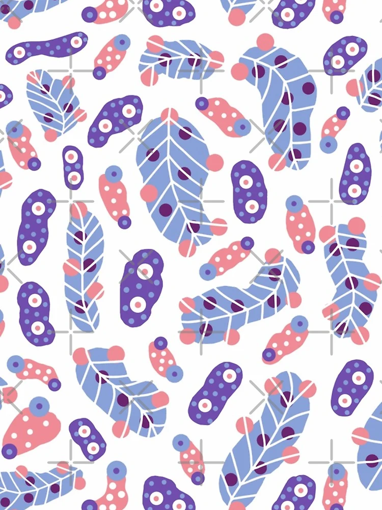 Thumbnail 5 of 5, iPhone Case, Abstract Feather Pattern designed and sold by EvisaDesigns.
