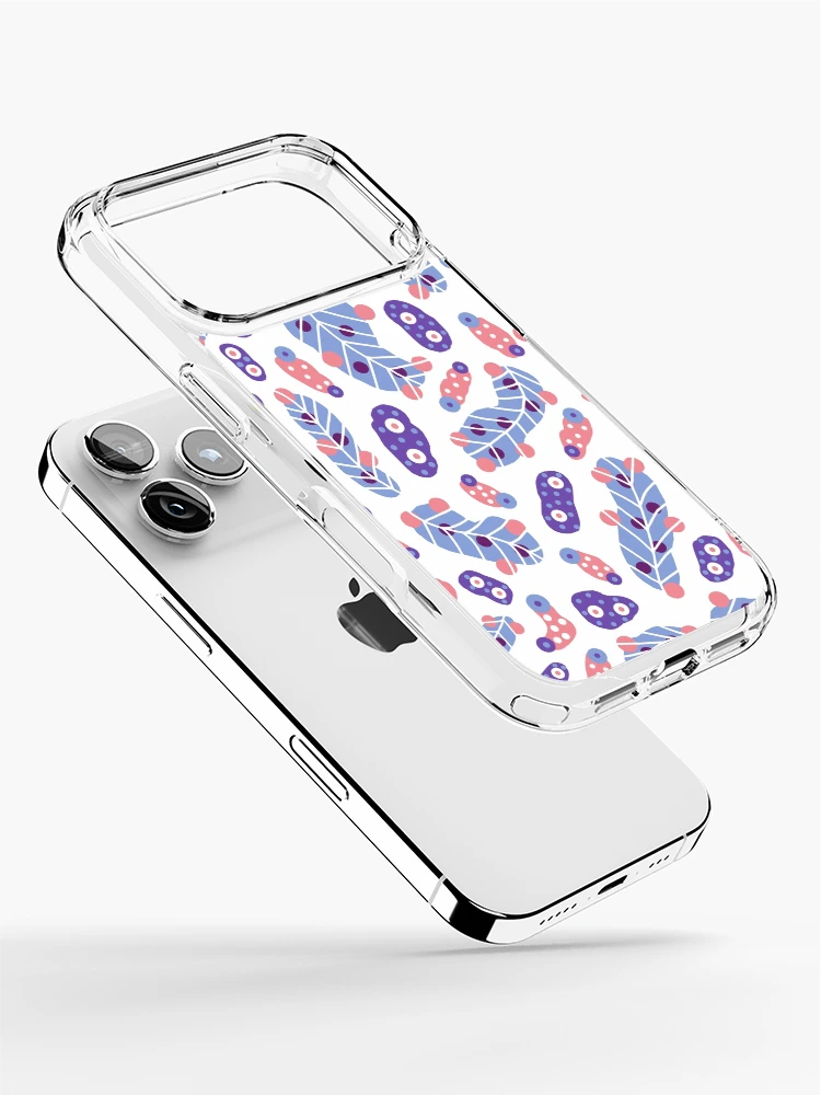 Thumbnail 2 of 5, iPhone Case, Abstract Feather Pattern designed and sold by EvisaDesigns.