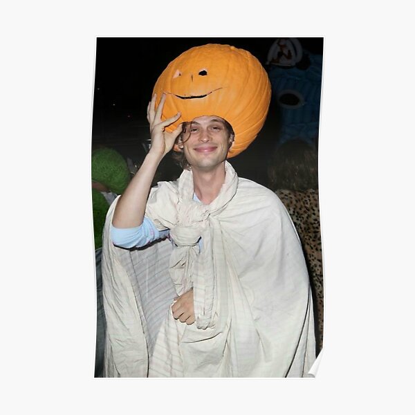 Matthew Gray Gubler Pumpkin Head Poster