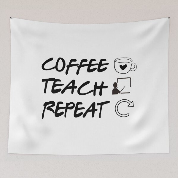 Item preview, Coffee Teach Repeat , Teacher Cool Appreciation Gift, Cool Teacher Gift, designed and sold by majidkacm.