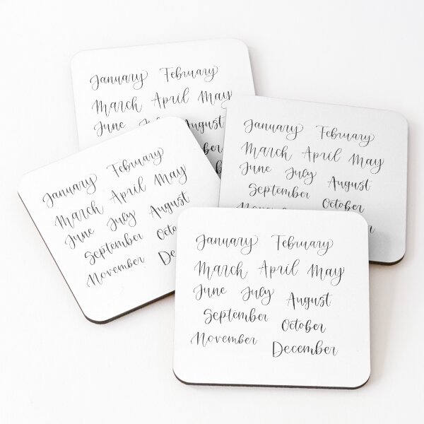 Item preview, Months lettered designed and sold by amberlart.