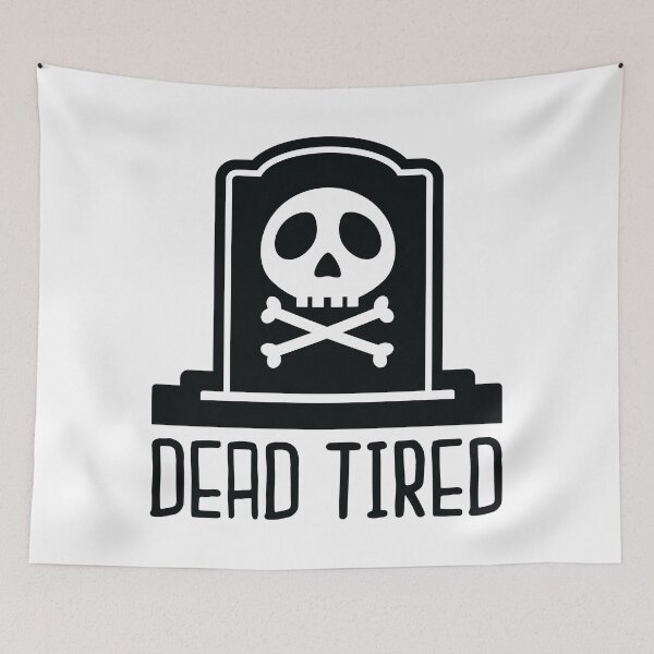 Item preview, Dead Tired Halloween Design designed and sold by CompassandCrate.