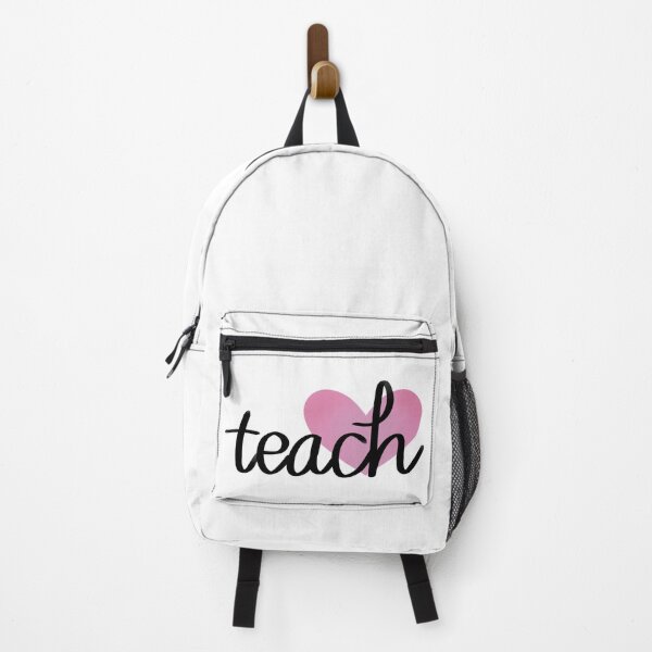 Artikelvorschau, Unterrichten Sie mit Light Pink Heart Design für Lehrer entworfen und verkauft von WildeandCo.