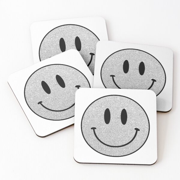 Item preview, Silver Glitter Smile | Happy Face |  designed and sold by HappyFaceCo.