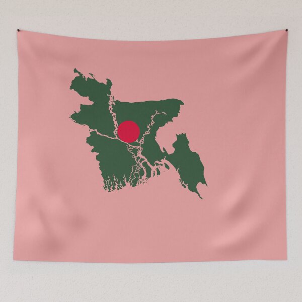Item preview, BANGLADESH country flag map colourfull  designed and sold by rashadat.
