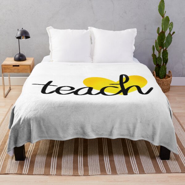 Item preview, Teach with Yellow Heart Design for Teachers designed and sold by WildeandCo.
